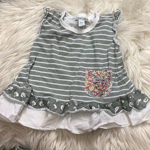 striped naartjie kids top size 6-12 mo✨